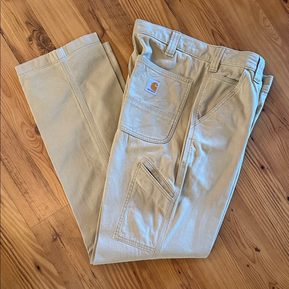 Carhartt Men's Beige/Kahki Pants 32x32